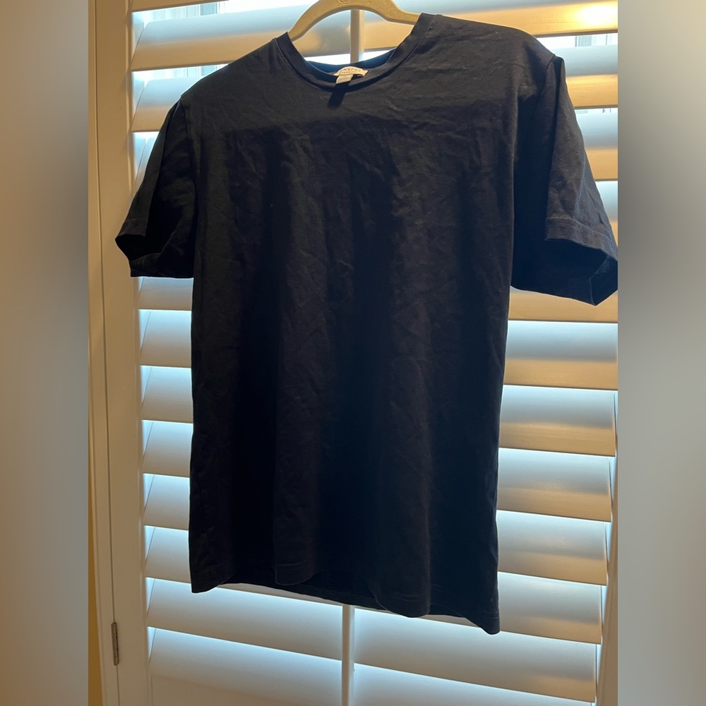 Sunspel Black Short Sleeve Tee